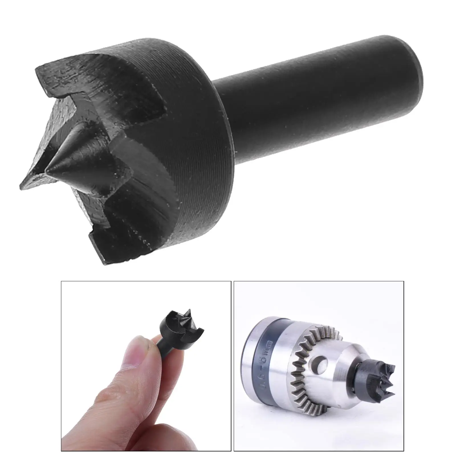 14MM Mini Portable Tungsten Steel Plum Blossom Thimble Drill Bit Mini Lathe Machine Accessories for DIY Woodworking