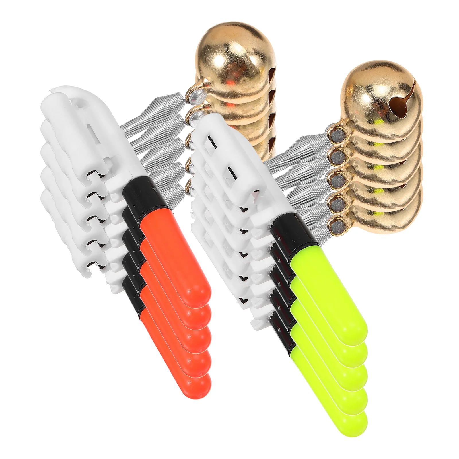 

10Pcs Fishing Rod Bite Alarm Light Durable ABS Copper Clip Practical Fishing Alarm Lamp Outdoor Gear Accessories