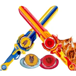 New Infinity Mu Sword Spinning Gyro Combat BeybladssSpinning Top Children's Interactive Sword Launcher Gyro Toy Gift