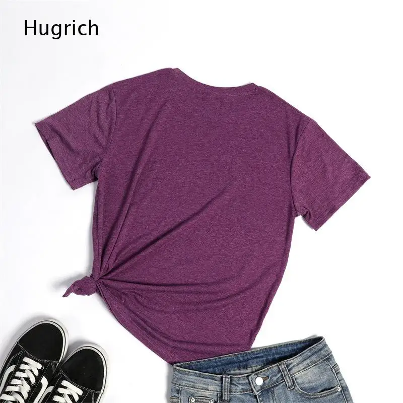 Women's Casual Solid Color Short Sleeve T-Shirt with Front Knot Detail, Basic Crew Neck Tee Top for Summer Daily Wear and Lounge