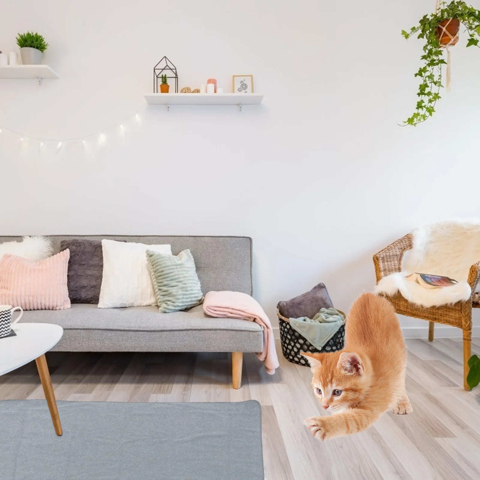 

Cabilock 1PC Mattress Protector for Dogs Fleece Pet Bed Pad Floor Mat Couch Cover Waterproof Dog Blanket Ground Cushion