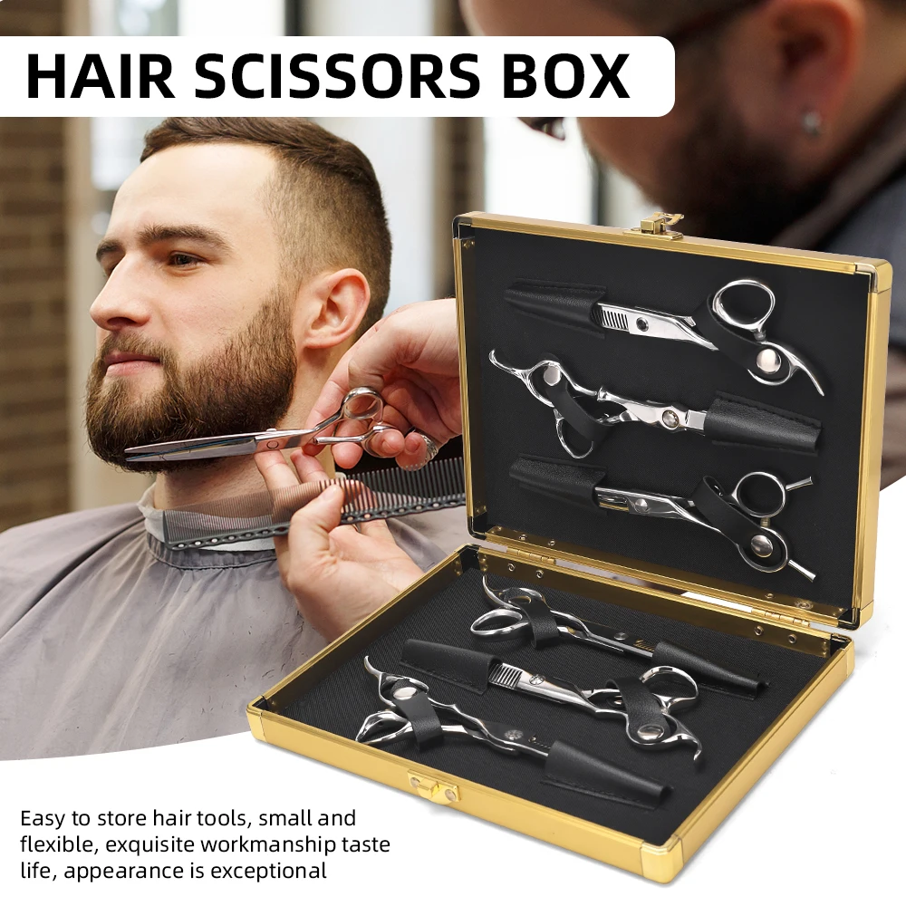 

Hair Clipper Storage Box Waterproof Shockproof Anti Squeezing Scissor Storage Box Non Deformable Hairdressing Tool Accessories