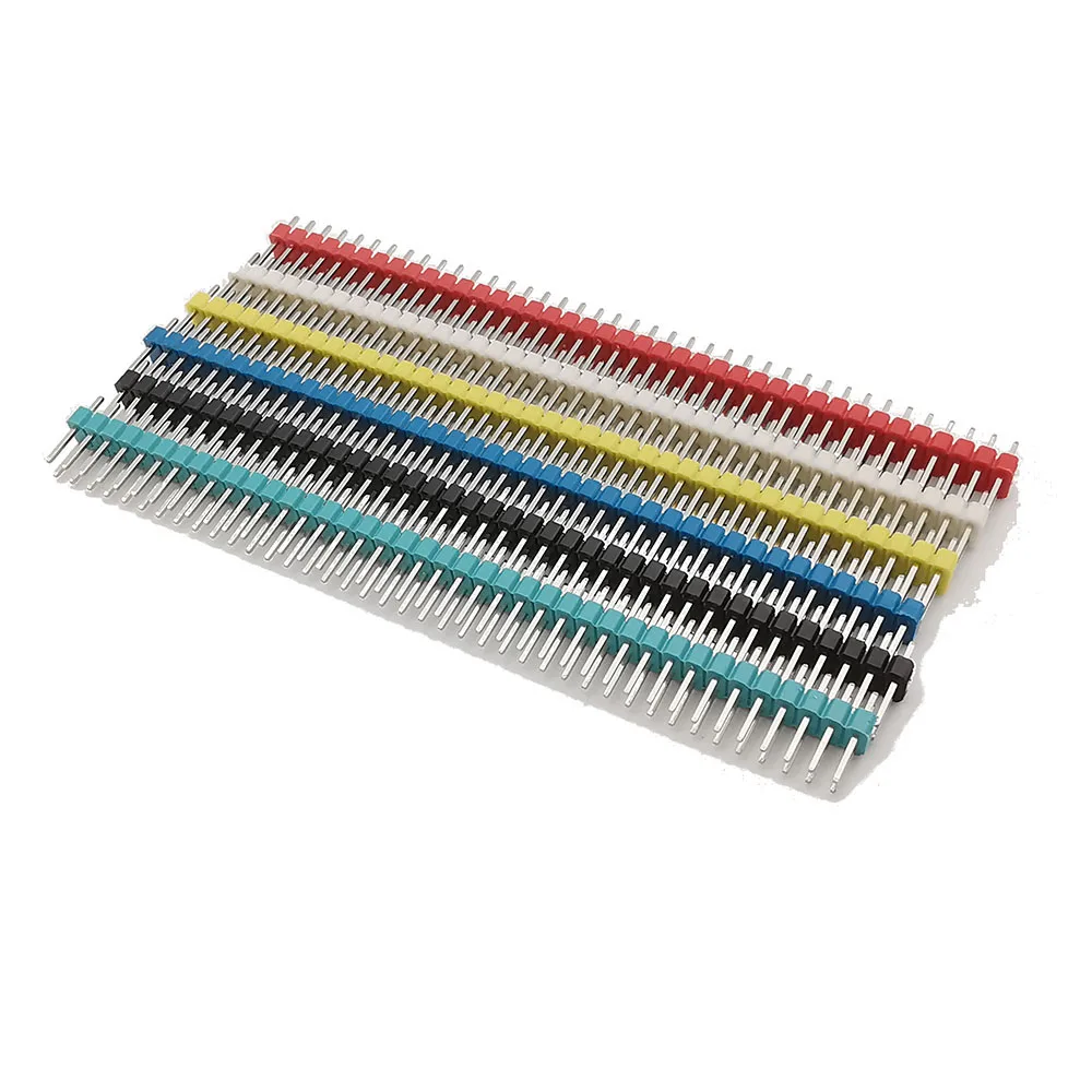 30Pcs/lot 2.54mm Double Row Male Plug 2x40 Pin Breakaway PCB Board Pin Header Connector Straight Strip Pinheader For Arduino