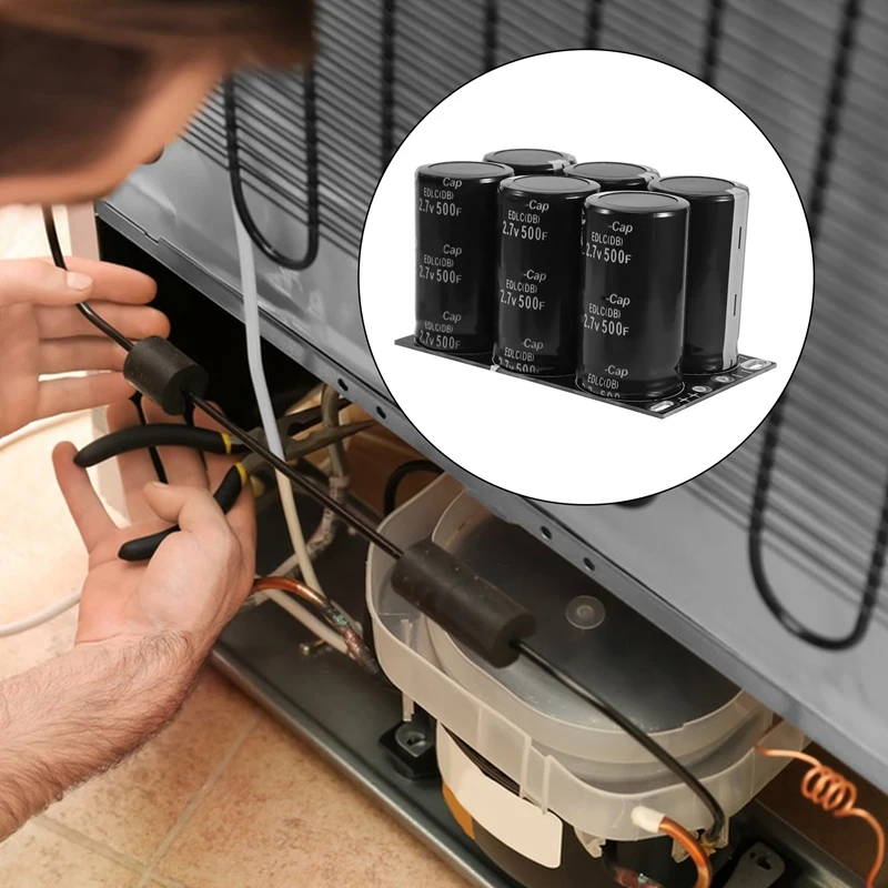 Retail Farad Capacitor 2.7V 500F With Protective Plate Capacitors