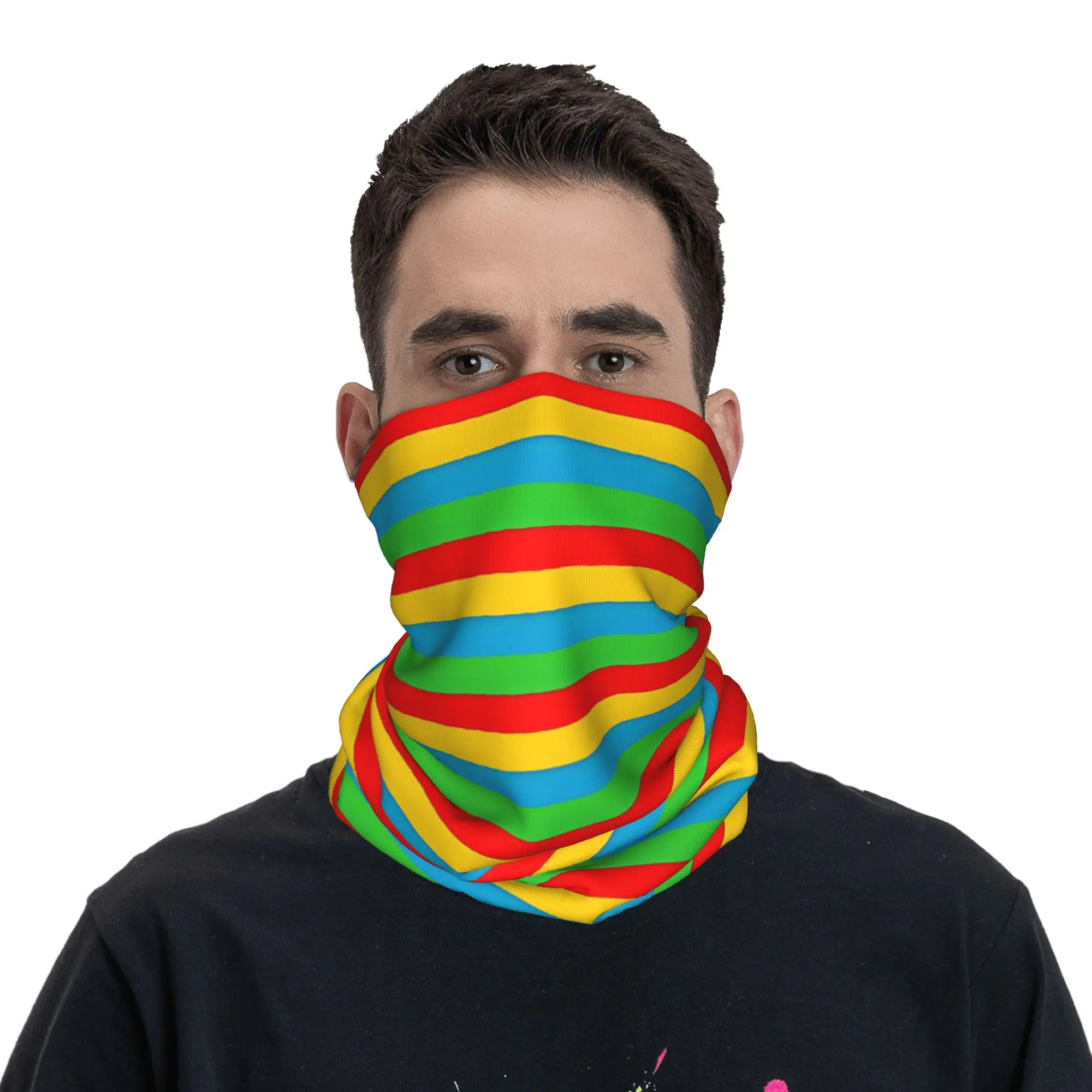 

Eritrea flag stripes Balaclava Riding Fishing Tactical Mask Men Retro Windproof Bicycle Mask Soft Motorcycle Scarf Bandana