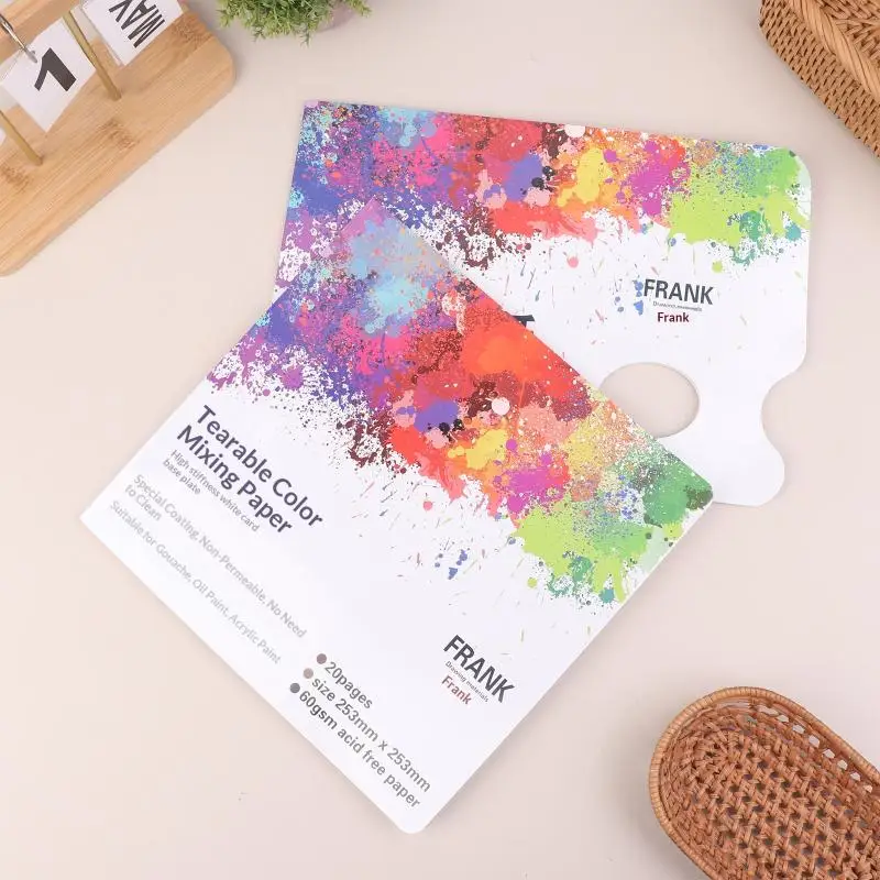 Artist Disposable Tear-Off Palette Paper Paint Palette Plate For Artist Gouache Acrylic Oil Painting Watercolor Art SuppliesHot