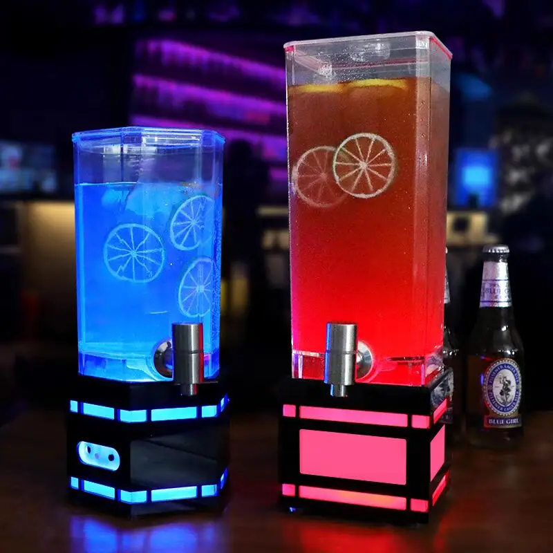 

RGB Changeable LED Ice Bucket LED Clear Acrylic Ice Bucket Holder Juice wine Beer Champagne Bucket for Party Night Bar Decor