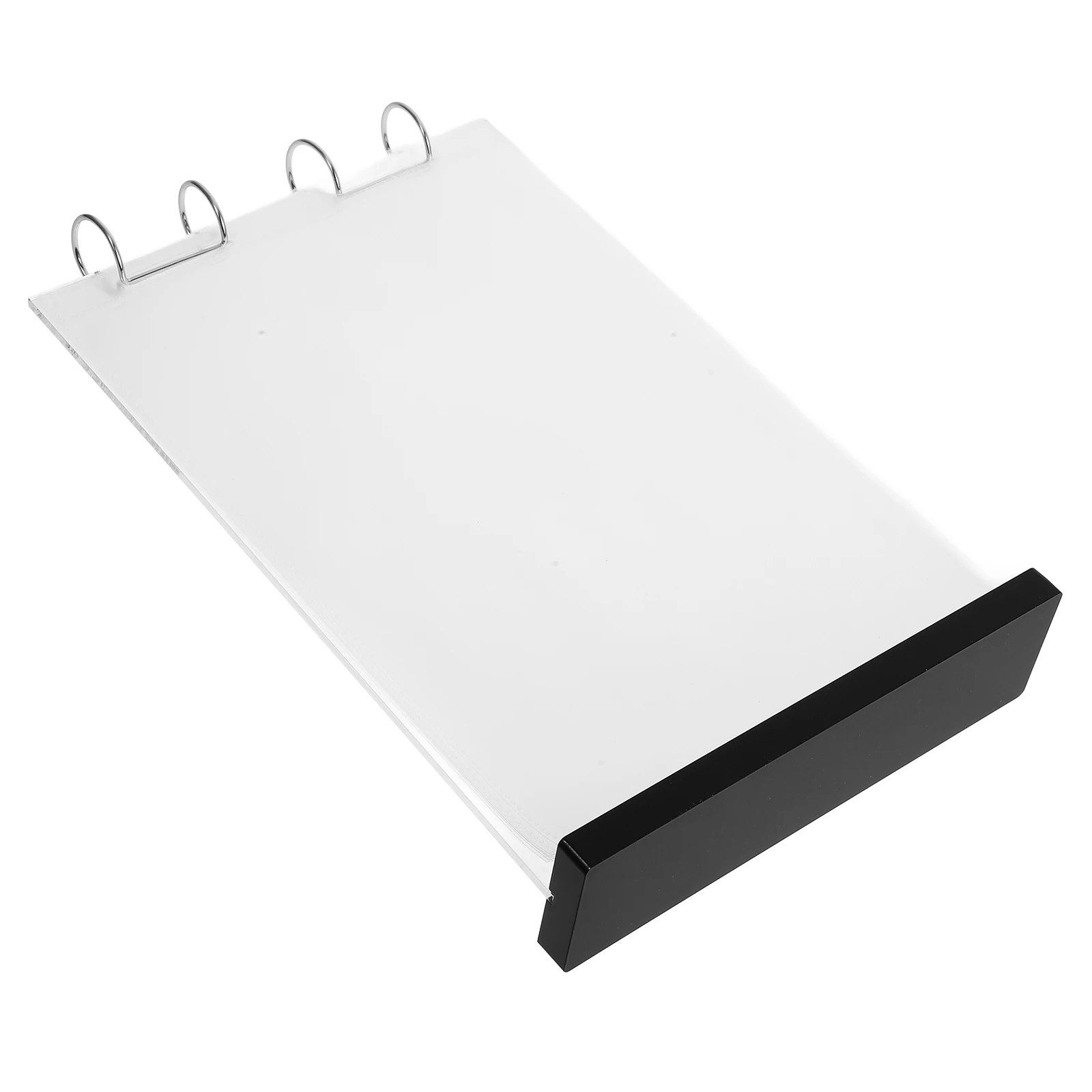 

Menu Display Stand Desktop Holder Turn The Page Card Sign Clear Poster Holders Acrylic