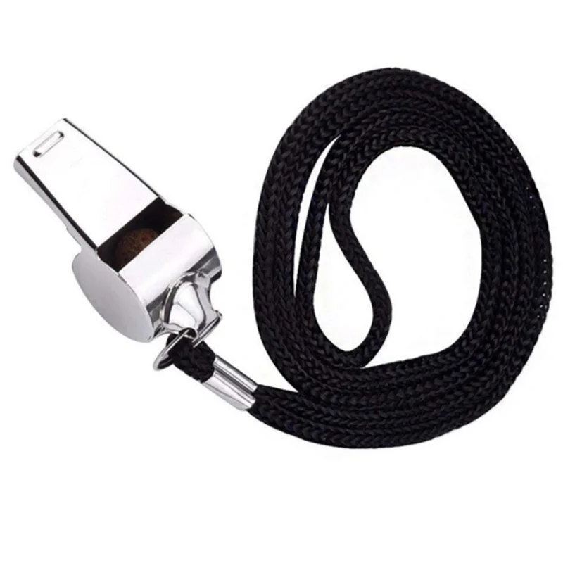 3pcsStainless Steel Whistle First Aid Whistle Soccer Football Basketball Hockey Baseball Sports Referee Whistle Survival Outdoor