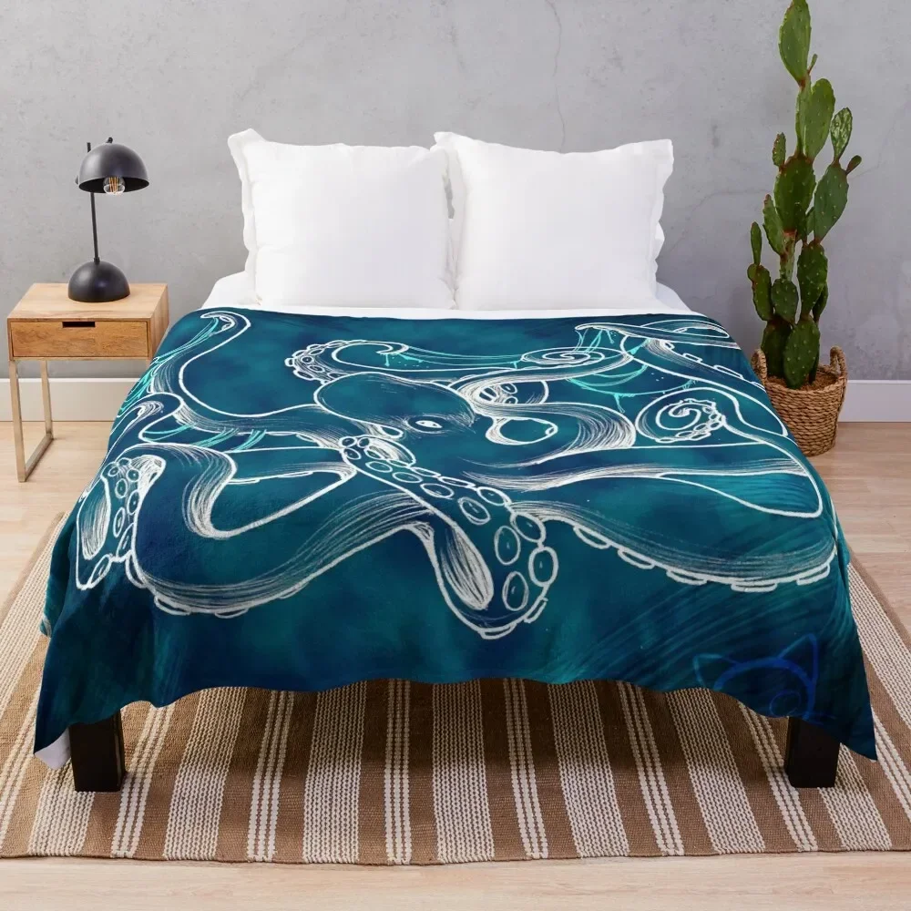 

Octopus Throw Blanket Polar Loose Blankets For Bed Heavy Blankets