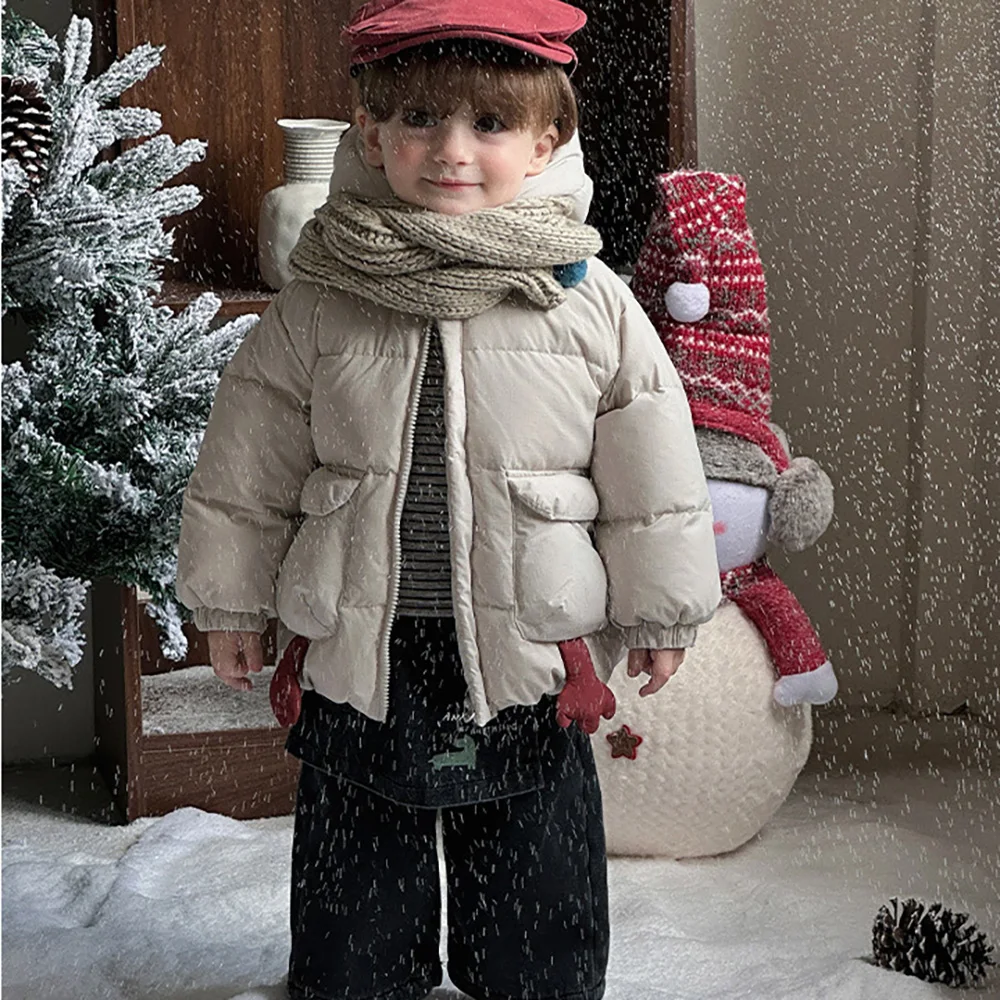 

Детские пуховики для мальчиков, утепленная двусторонняя одежда, детское пальто с капюшоном для детей, верхняя одежда, одежда