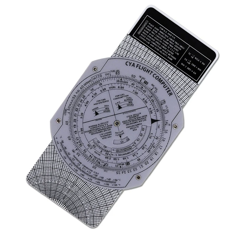 Imagem -04 - Aviação Circular Slide Rule E6b Aviação Plotter Aviação Formação Piloto Formação Estágios Usado