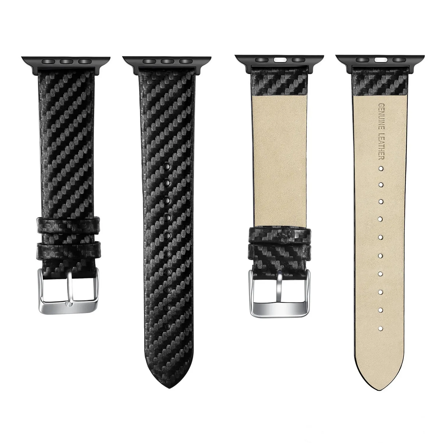 New Carbon Fibre Kevlar Watch Band for Apple iwatch8/7/6/5/4/3/SE Generation AppleWatch Band ➕ Case