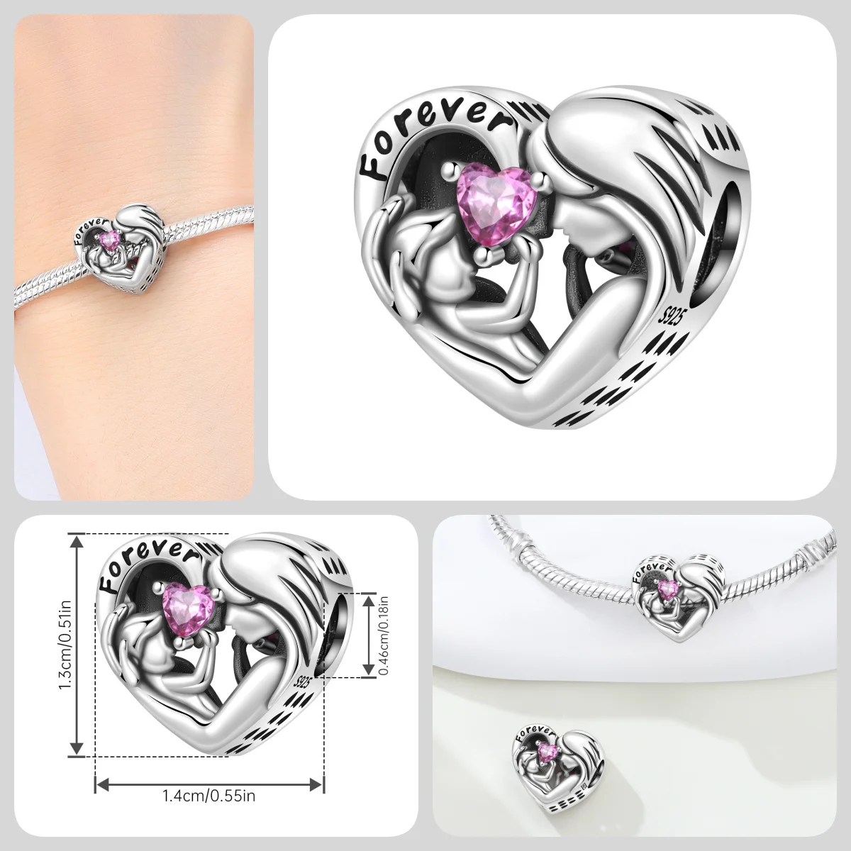HEIßER 925 Sterling Silber Cartoon Charakter Arzt Krankenschwester Paare Perlen Fit Frauen Armbänder Charms DIY Geburtstag Party Geschenke Schmuck – Detail 11