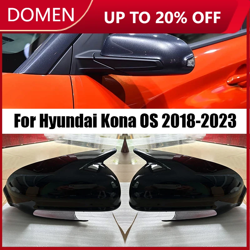 

Для Hyundai Kona OS 2018 2019 2020 2021 2022 2023 декоративная крышка бокового зеркала автомобиля из материала ABS