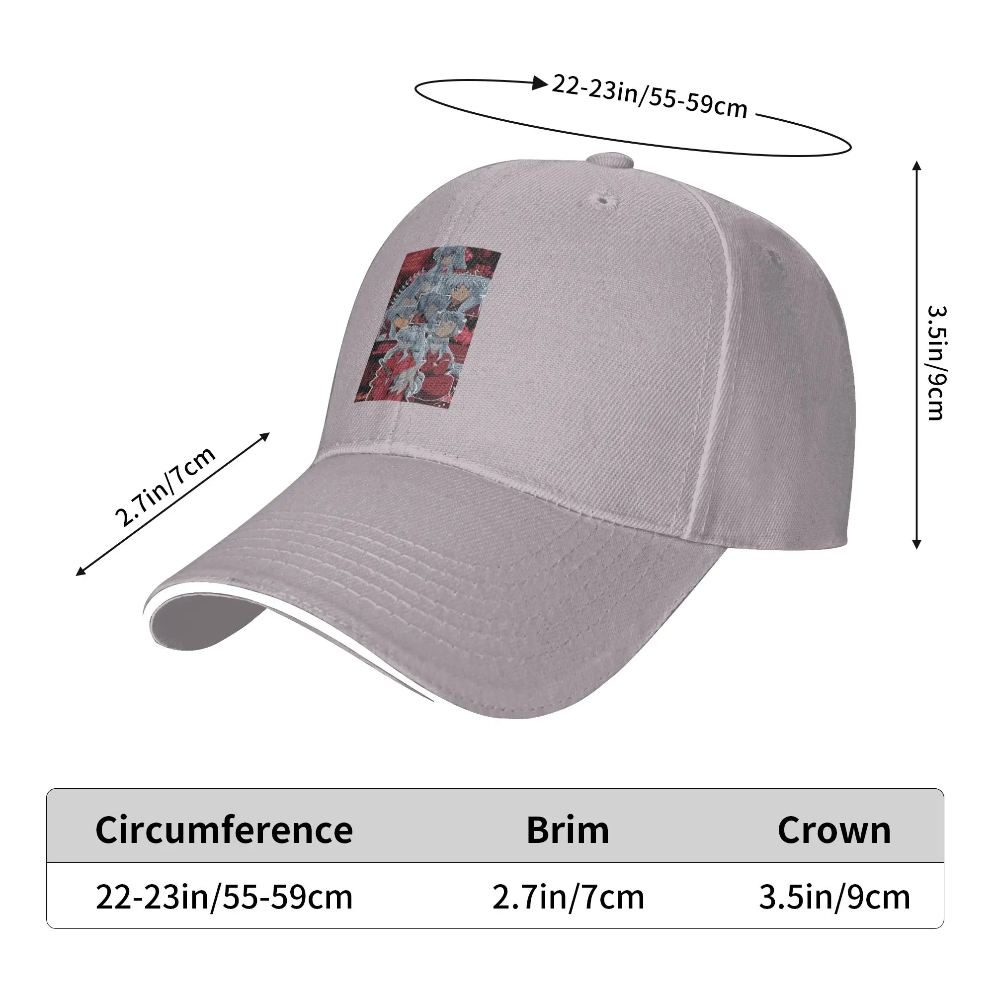 Inuyasha Anime Cap Casual Baseball Caps Adjustable Hat Hip Hop Summer Unisex Baseball Hats Customizable