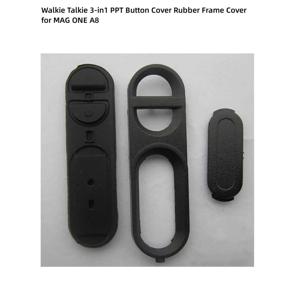 

3-in1 PPT Launch Button Rubber Frame for MAG ONE A8 Walkie Talkie Cover Accessories