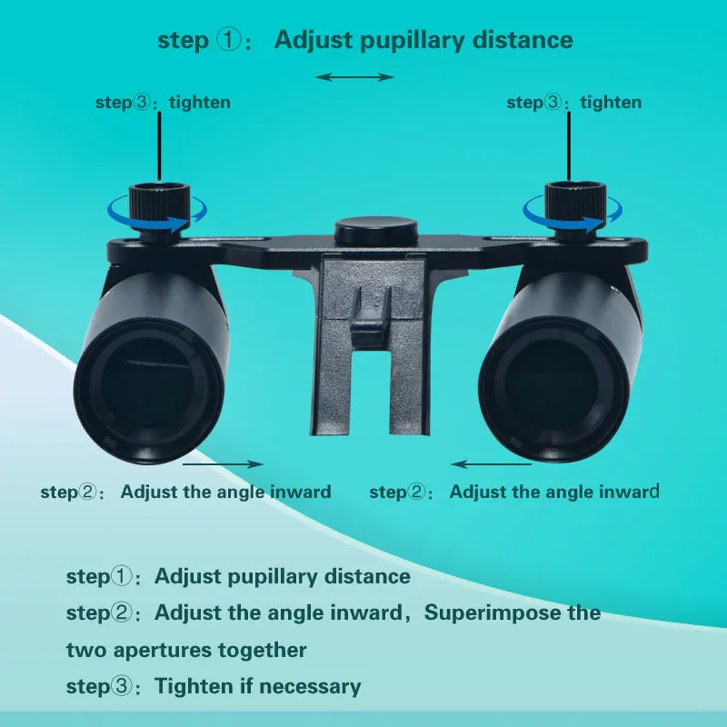 MBM Dental Loupe 2.5X 3.5X 6X Kit with Headlight Dentist Magnifier with Presbyopic glasses for Surgery Magnifying Glasses & Lamp