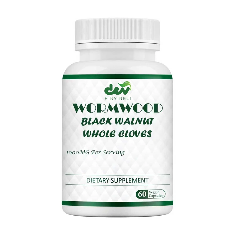 Worm Black Walnut Lilac Capsules - Cleaning and Gut Protection Formula, containing mugwort, black walnut, 60 capsules