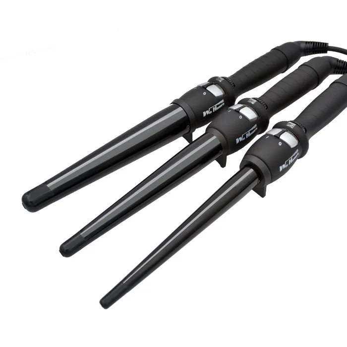Ceramic Taper Hair Curler Adjustable Temperature Hair Iron for Bob Bangs Different Size Curls Household Styling Tool