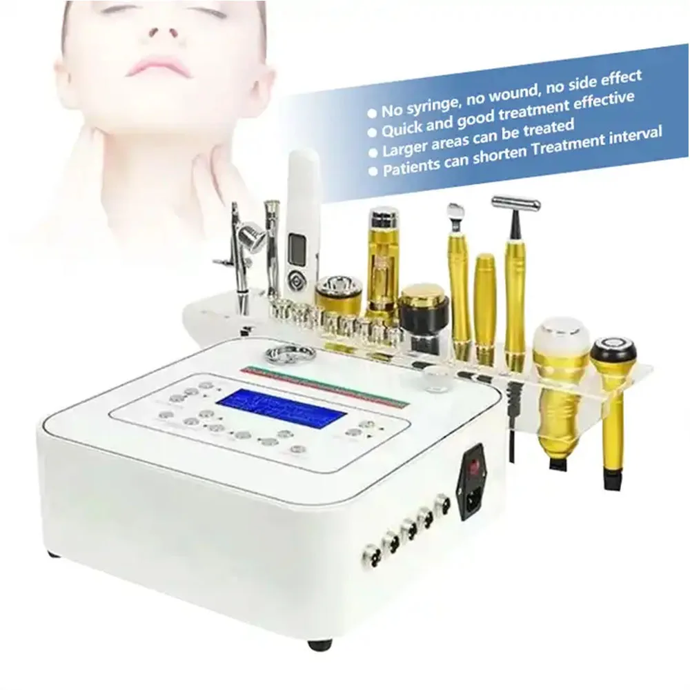 10 in 1 Electroporation Mesotherapy 미세 박피술 마이크로 전류 다이아몬드 Microcurren 기계