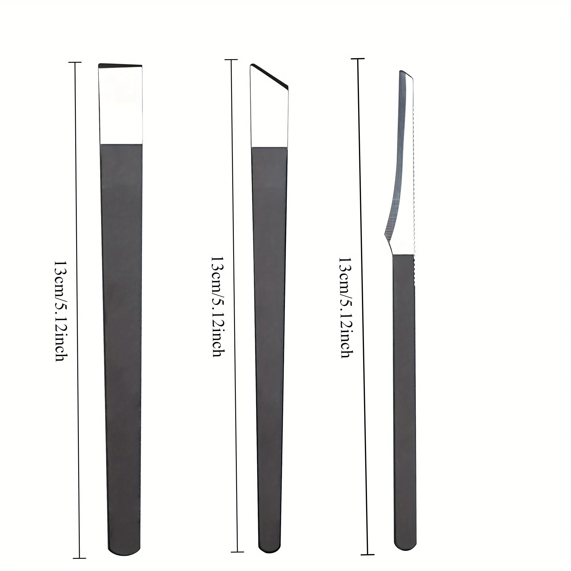 3-delige premium roestvrijstalen voetverzorgingsset - scherpe en gladde messen voor nagelreiniging en trimmen, ongecenteerd ideaal voor thuis