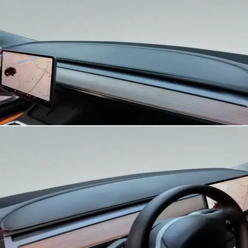 

Dashboard Cover Tesla Model Y 3 Highland 2024 2023 2022 2021 Flannel Dashboard Pad Dashboard Decorative Interior Car Accessories