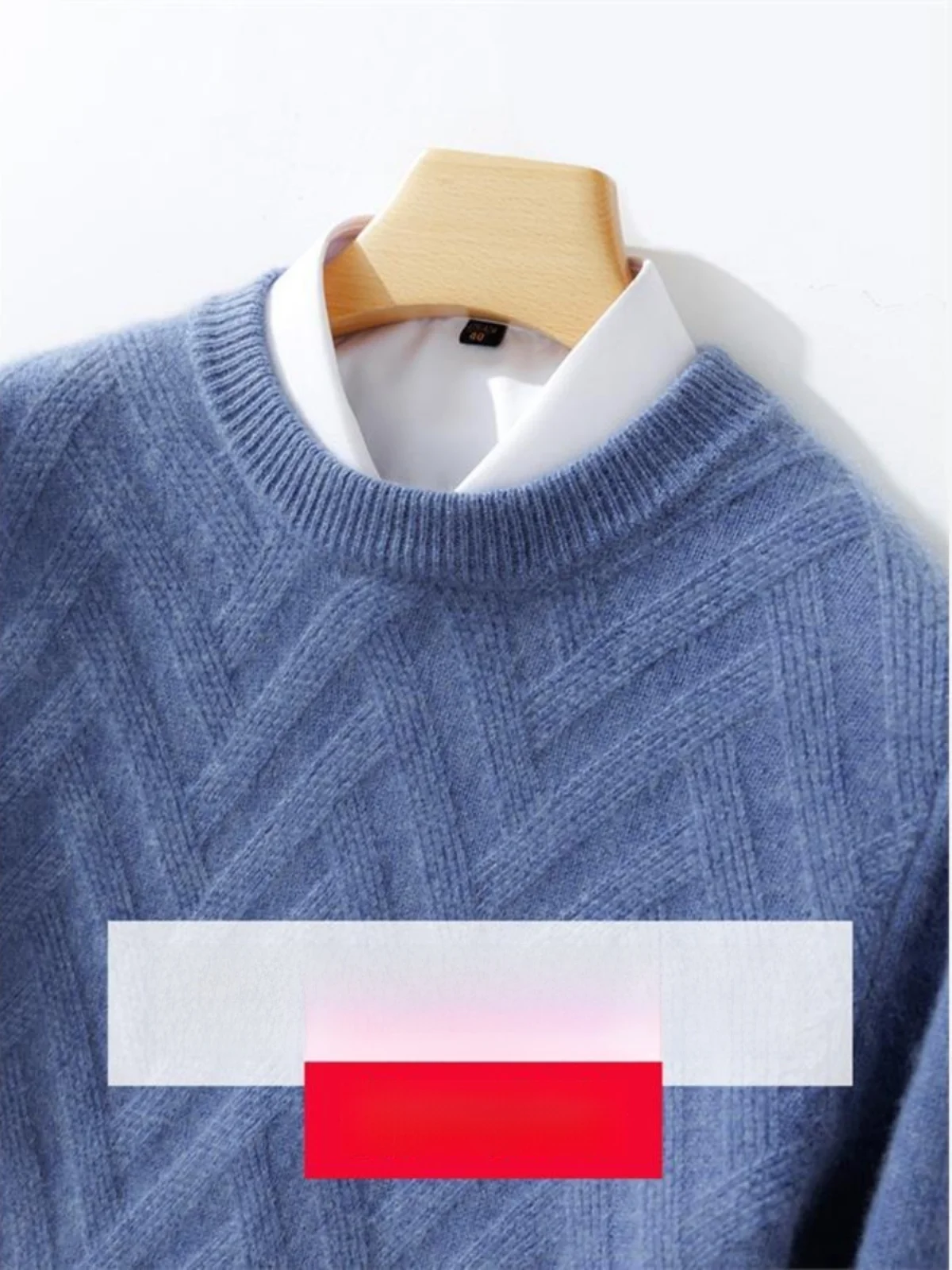 

Men's 00 Pure Wool Sweater round Ne Thiened Casual Versatile Base Layer irt Warm Knitwear Autumn Winter Faion Ci S...