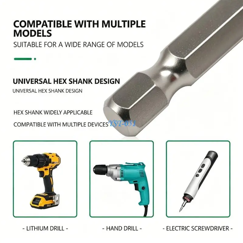 E15A Industrial 1/4Inch Screwdriver Bit Holder for Various Power Tool