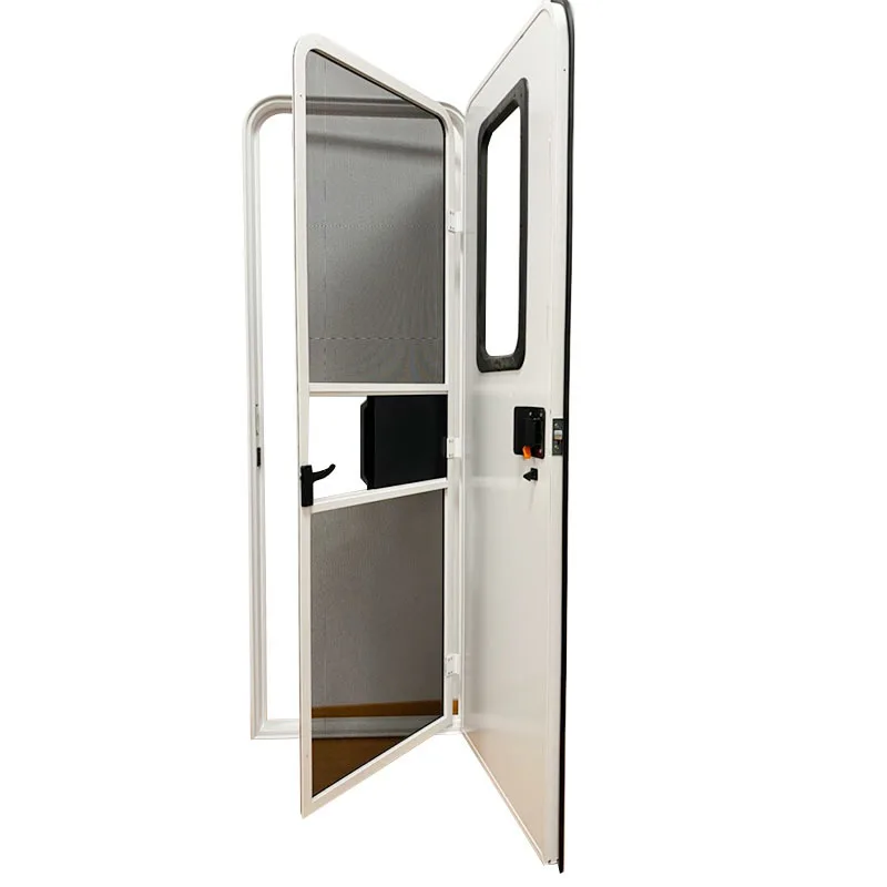 ملحقات مقطورة RV إطار ألومنيوم RV باب مقطورة مدخل مقاوم للماء مع شاشة البعوض #3