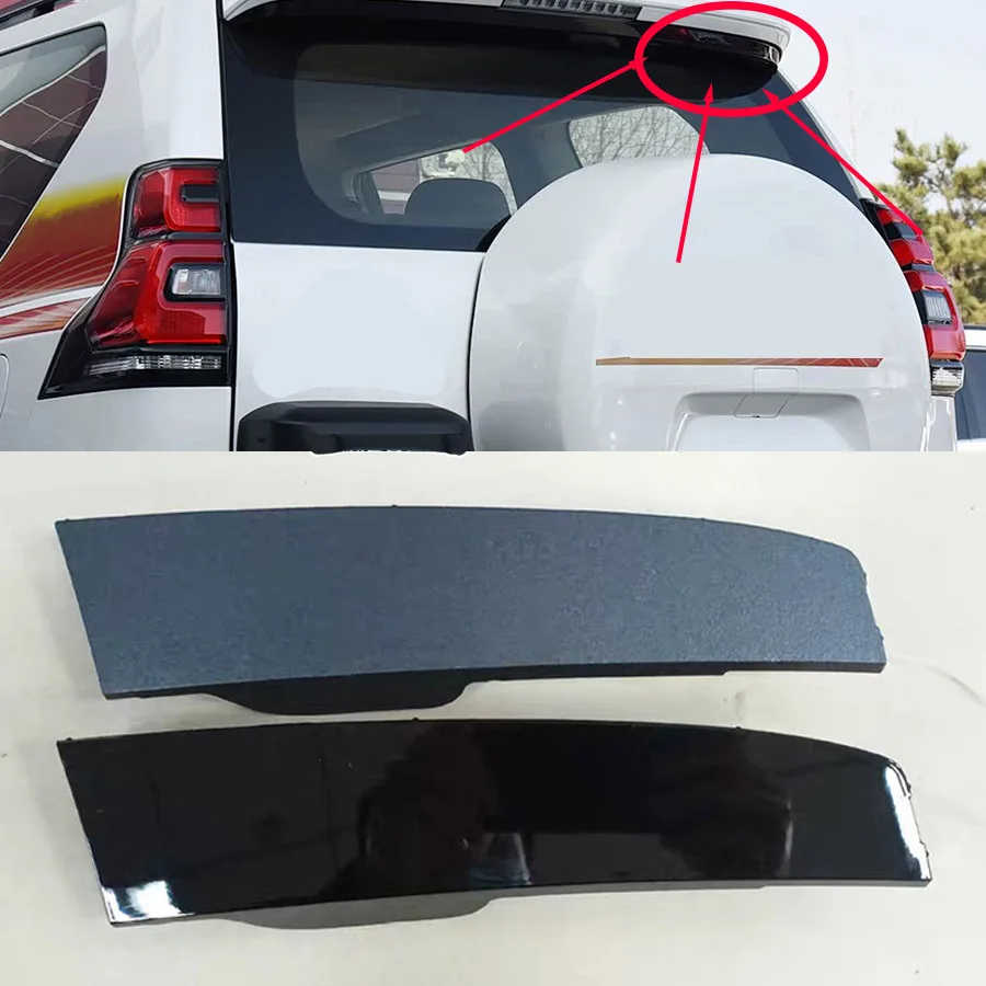 Wooeight 1Pc Rear Spoiler Trim Panel Right Lower Tailgate Cover Deflector Wing RH For Toyota Prado LC150 2010-2013 2014-2020