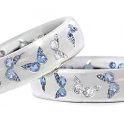 Fashion Butterfly Ring Women's Luxury Animal Jewelry Zircon Butterfly Accessories Rings for Women Engagement Anniversary Gift