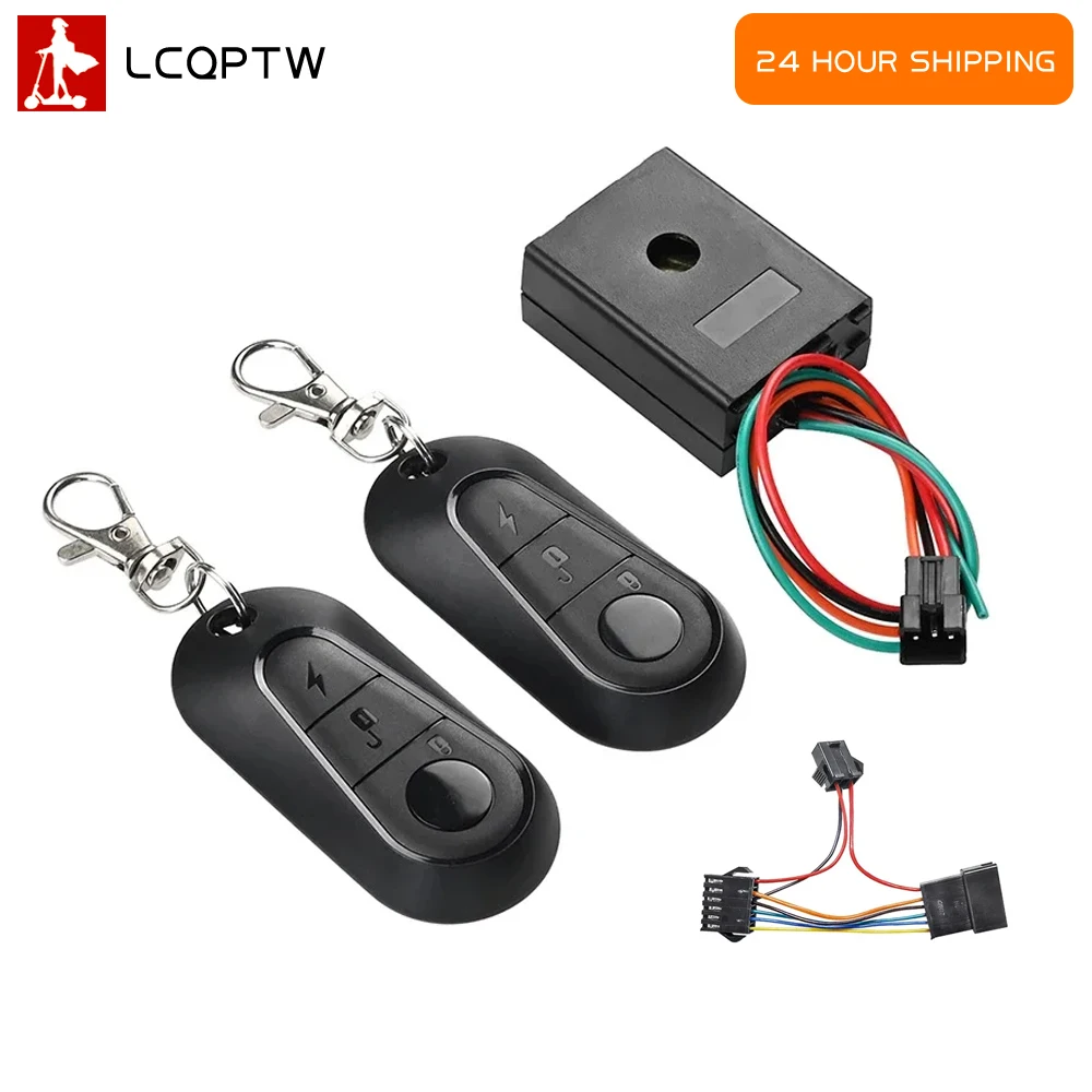 36V-72V Alarm Anti-Theft Bell Safety Remote Control E-Bike for Kugoo M4 Electric Scooter Anti-Theft Device Kit Replacement Parts