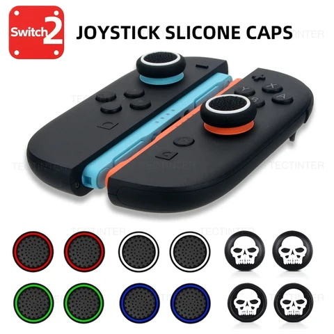 4pcs Silicone Analog ThumbStick Grip Caps Cover For PS5/PS4/PS3/Switch…