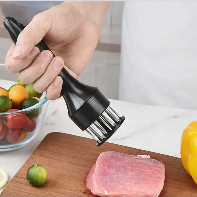 Ablandador de carne de acero inoxidable, martillo para carne de res, herramienta de cocina para ablandar carne, aguja para ablandar costillas, cocina