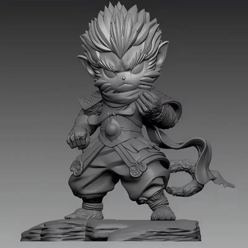 Myth Black: Wukong Anime Figure Q Version figurita Pvc Gk estatua modelos muñecas colección adornos de escritorio juguetes regalos