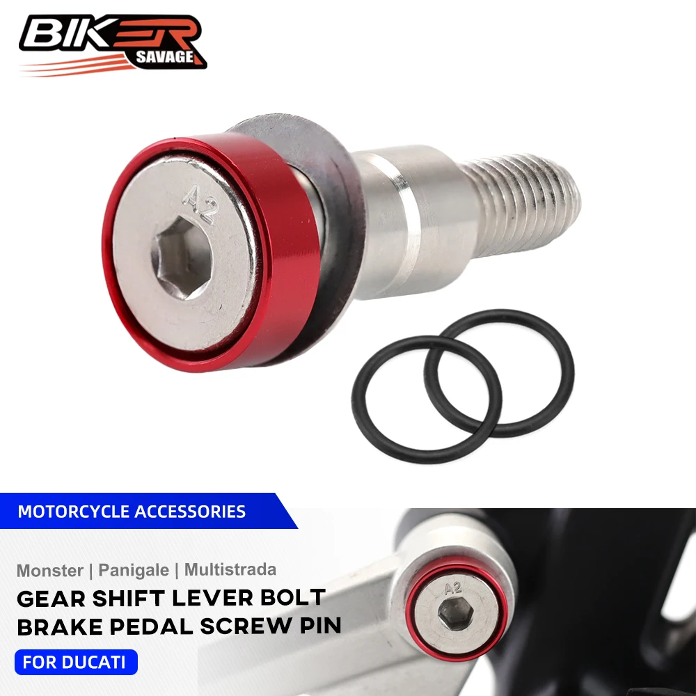 Perno de palanca de cambio de marchas V4/S 2025, pasador de Pedal para Ducati Multistrada 950/S 1200 1260 DVT Enduro 2010 + perno de tornillo de palanca de cambios de motocicleta