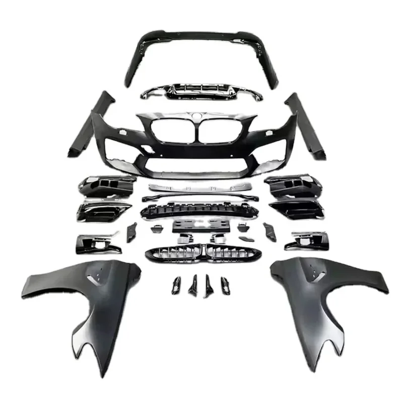 

YICKU High Quality Body Kit For 2011-2017 5 Series modified 2021 M5 Front Bumper Wheel Eyebrows Lip Hot Sales