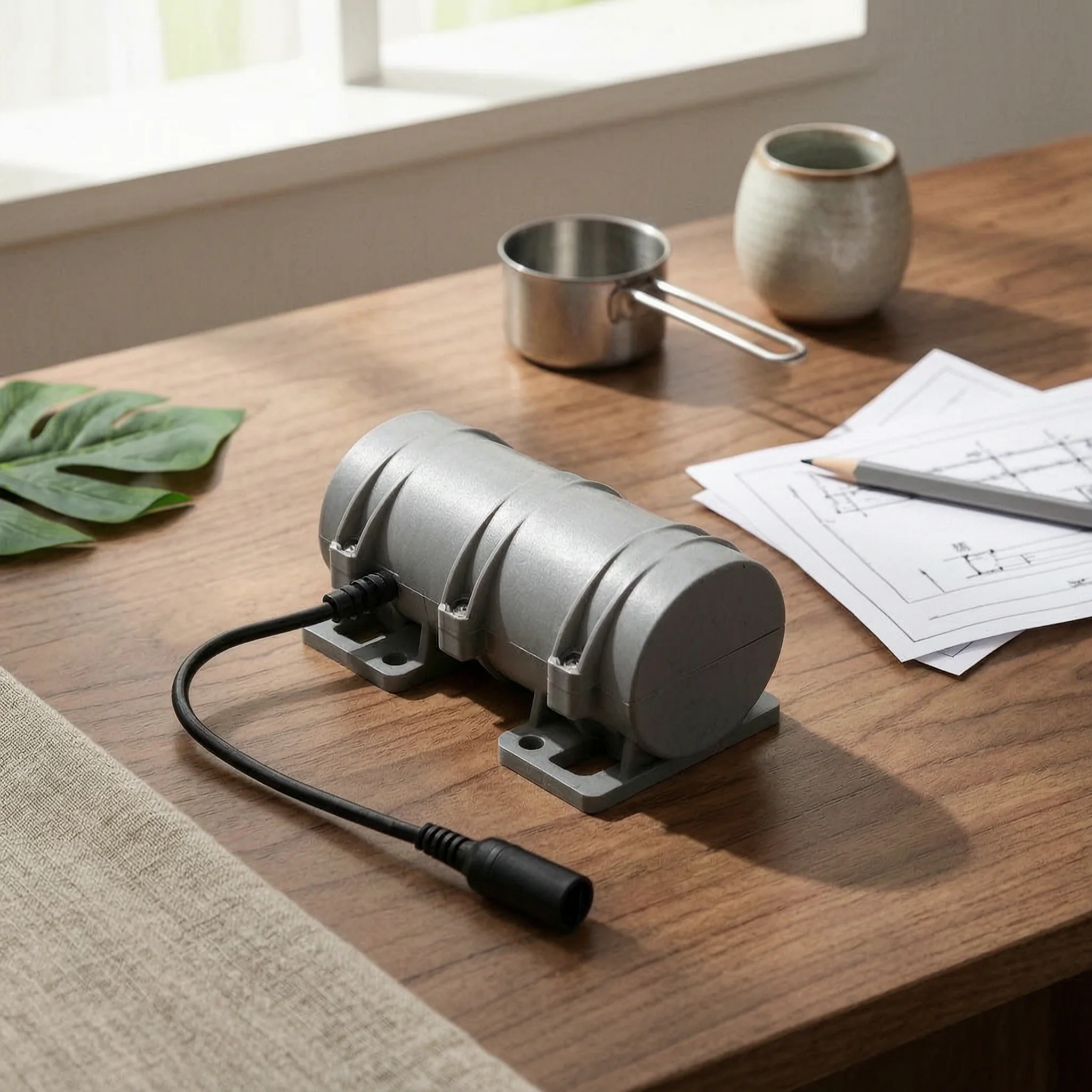 Vibrating Motor with Speed Controller Plug and Play Power Adapter for Wellness Beds and Prototypes