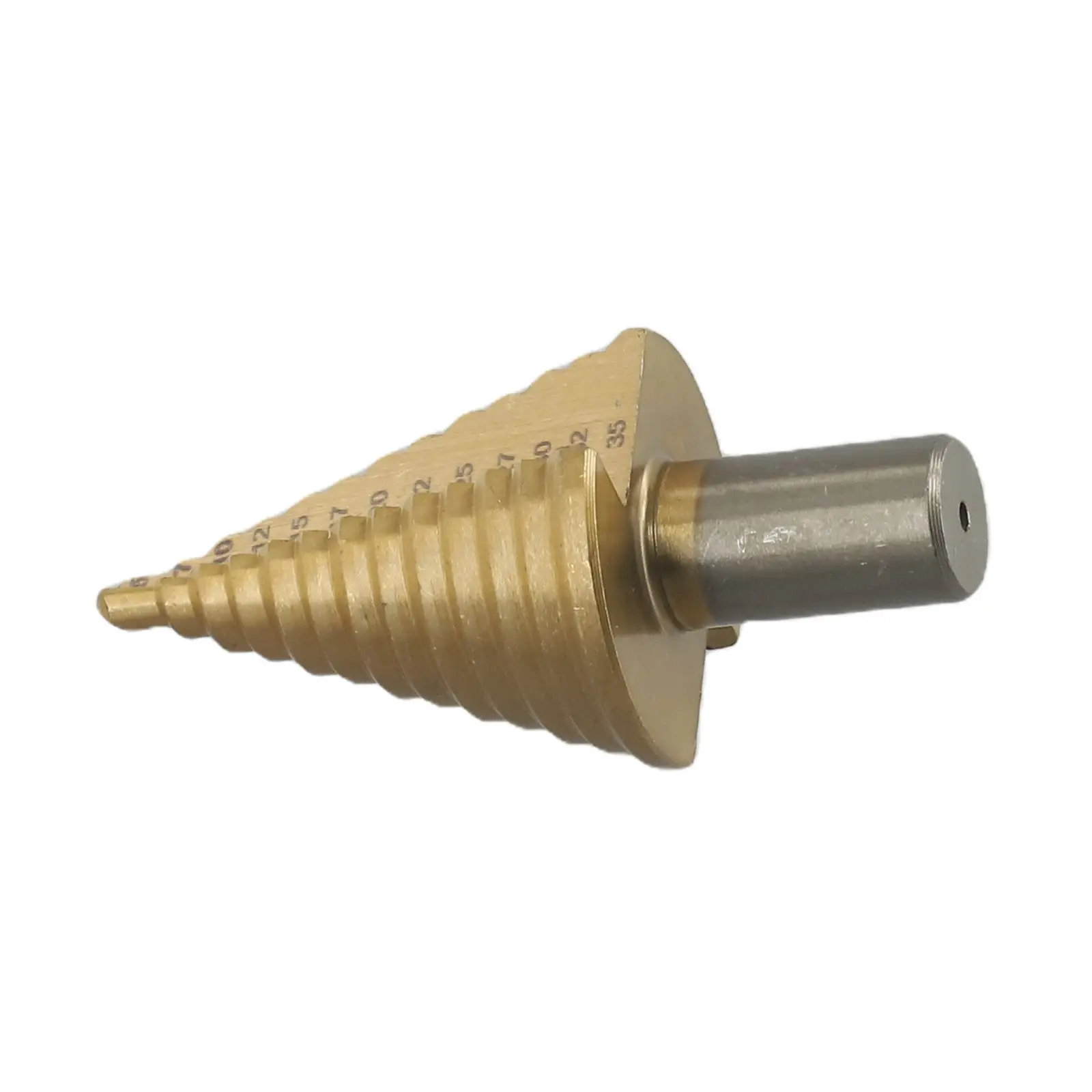 1pc 5-35mm Step Cone Drill Bit High Speed Steel Wood Hole Cutter Step Cone Drill 13 Steps Size Cone Drills 12mm Shank Step Drill