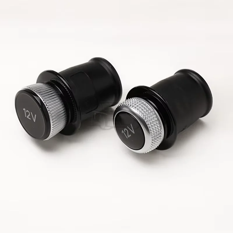 OEM chrome 12V cigarette lighter cover for Audi Q4 A6/A7/S6/RS6/RS7 2018-2023- with anti-static socket