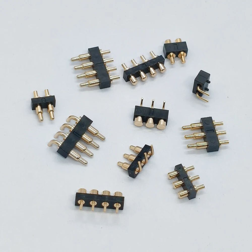 5 Stück gebogener Feder-Pogopin-Stecker Testsonde Antenne Federkontaktstift Leitfähiger Lade-Pogo-Pin für Leiterplatten – Detail 6