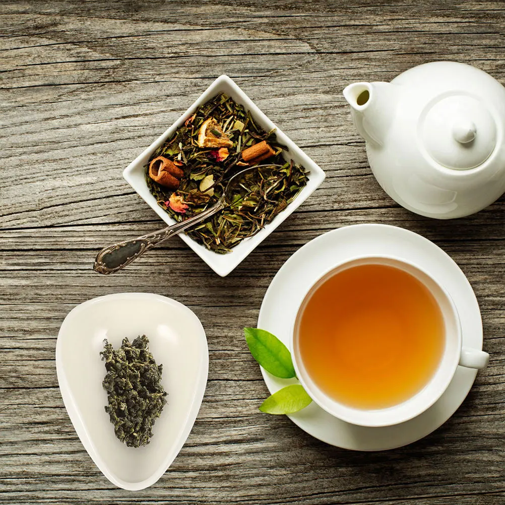 

3Pcs Delicate Tea Cup Ceramic Container Practical Dispensing Home Office Use Stylish Reusable Heat-Resistant