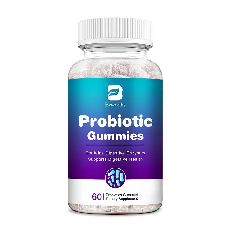 

BEWORTHS Probiotic Gummies for Adults and Children Support Intestinal Health, Help Digestion, Relieve Bloating