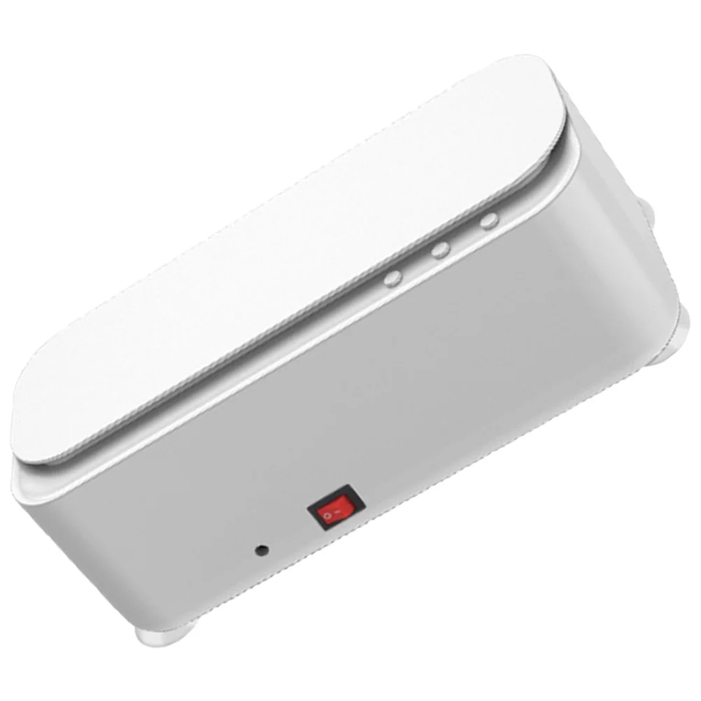 جهاز تنظيف المجوهرات، غسالة بالموجات فوق الصوتية المحمولة القابلة لإعادة الشحن عبر USB لحاوية تنظيف أطقم الأسنان الدائرية #6