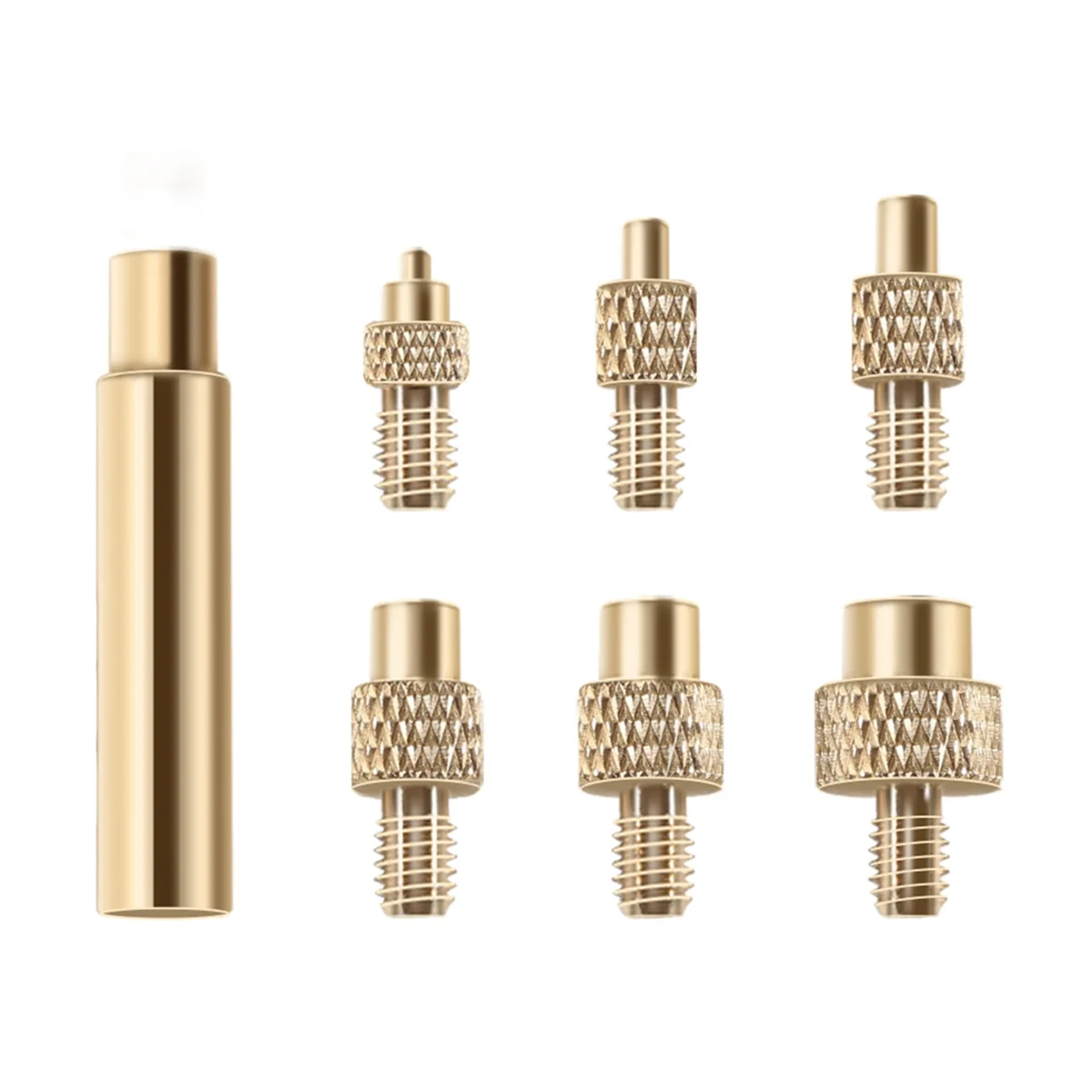 A76I Heat Insert Nut Iron Tip M2 M3 M4 M5 M6 M8 Brass Thread Embedded Kit Heat Insertion Tool for 3D Printer Soldering Iron