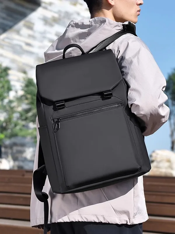 

Men's Casual Commuter Bapa Large Capaci 5 Inch Cuter Bag Faionable Student Bookbag Waterproof Soft oulder Bag