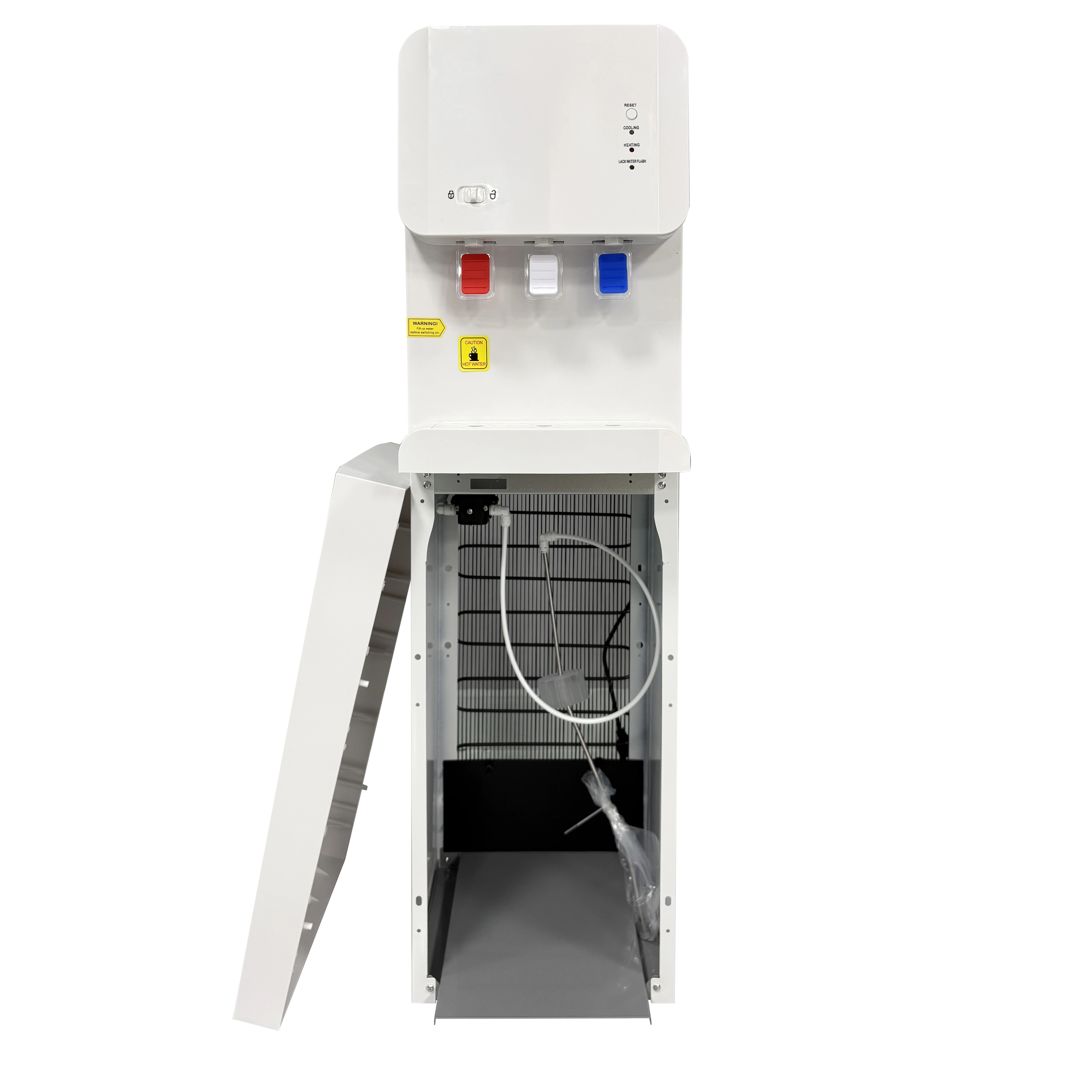 Bottom Loading Water Dispenser Floor Standing Water Cooler Hot and Cold for Executive Office Use With Child Safety Lock Unit