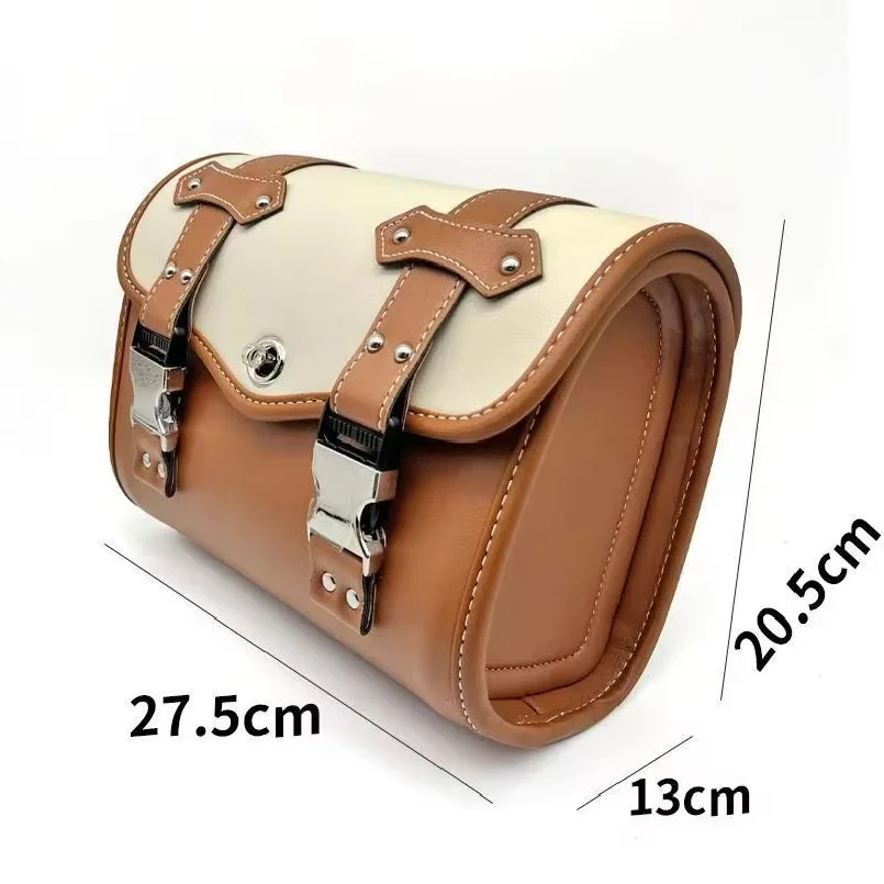 Moto Voiture Électrique Retrofit Vintage Universal Head Trailer Bag Side Bag Tail Side Box Bag Toolkit Imperméable À L'Eau