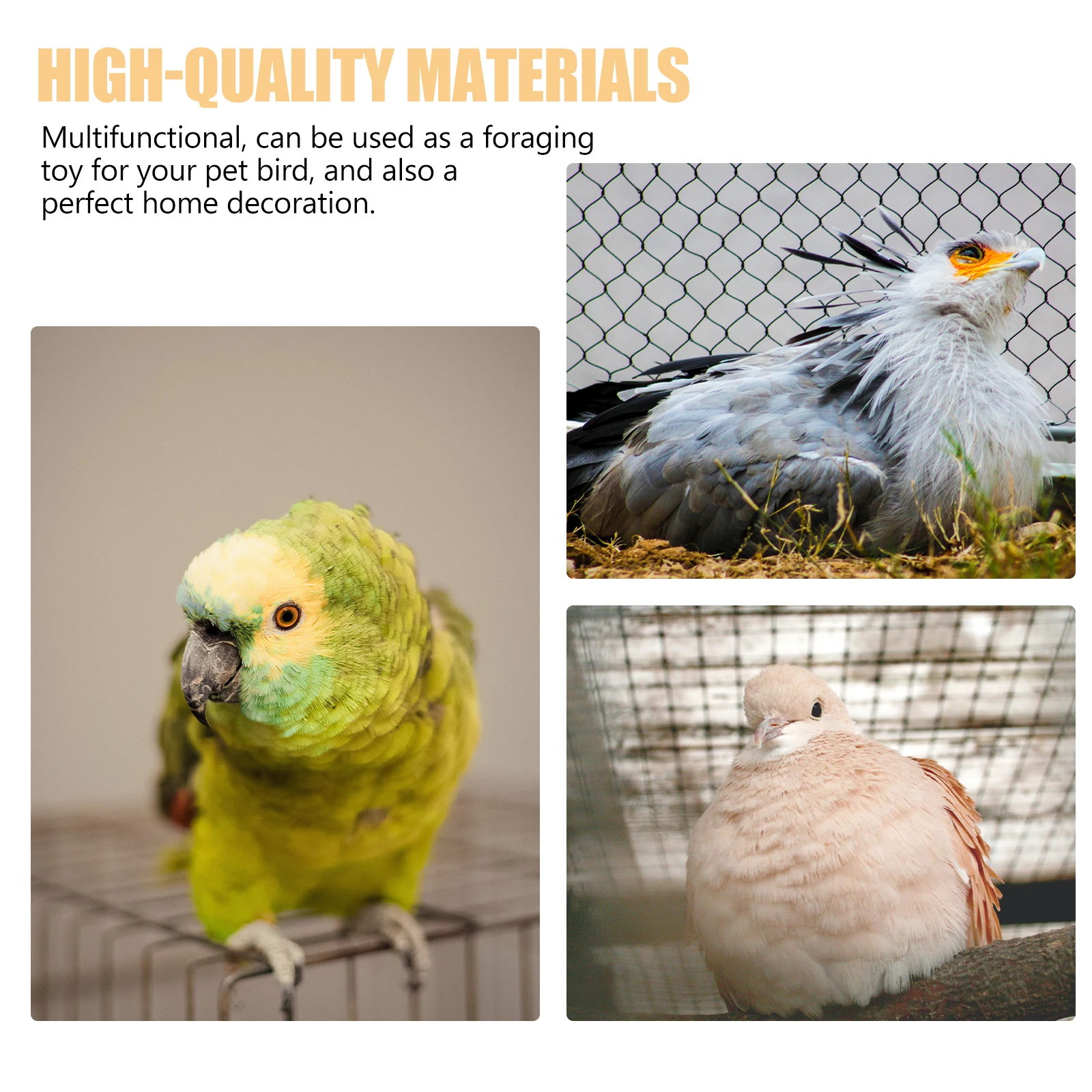 

2pcs Cage Feeder Hanging Iron Material Lightweight Durable Home Garden Decoration Metal Bird Feeding Basket Wild Bird Feeder